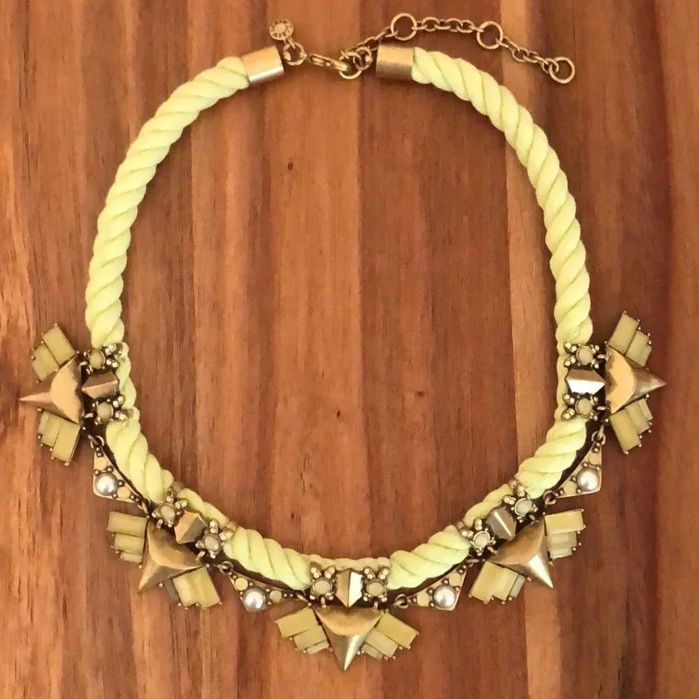 J.Crew | Art Deco Statement Collar Necklace | 17” Adjustable